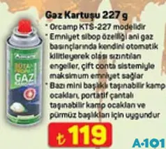 GAZ KARTUŞU 227 G GAZ KARTUŞU 227 G